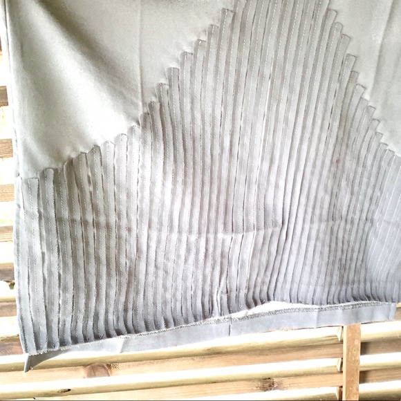 Qi Neiman Marcus $175 Tuxedo Tunic XSP Grey Silver Dress Party Wedding - Picture 10 of 10